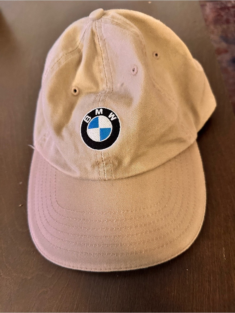 BMW embroidered logo Beige women’s Baseball Cap